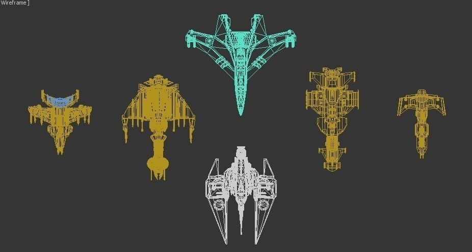 Spaceships - Future Team 3D model_8