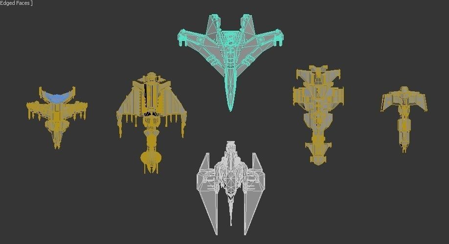 Spaceships - Future Team 3D model_9