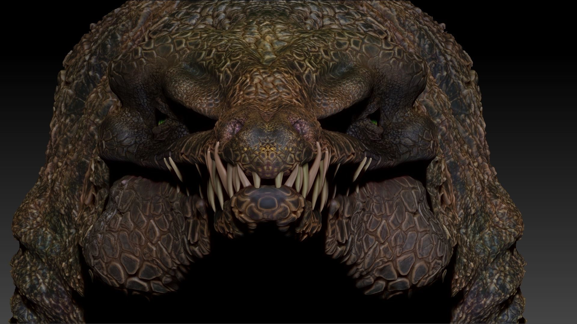 Dakosaurus Sea Monster Series 1 Sculpt Project 3D model_11