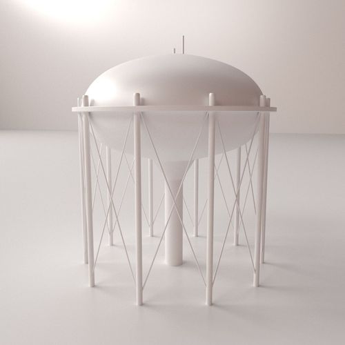 Water Tower V3 3D model