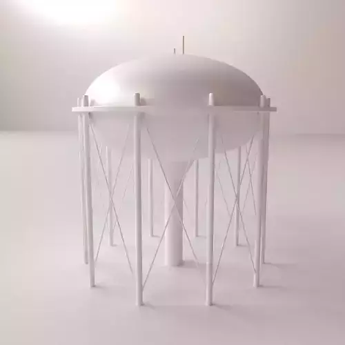 Water Tower V3 3D model