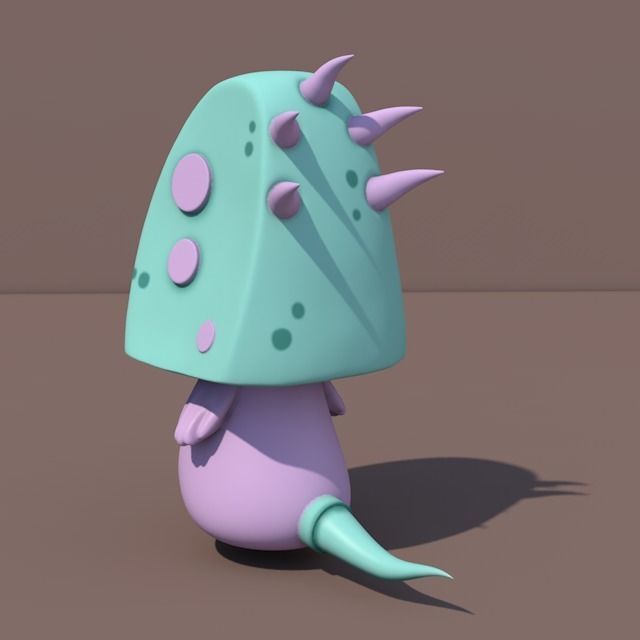 Cute Monster  3D model_1