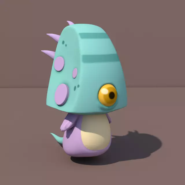 Cute Monster  3D model_0