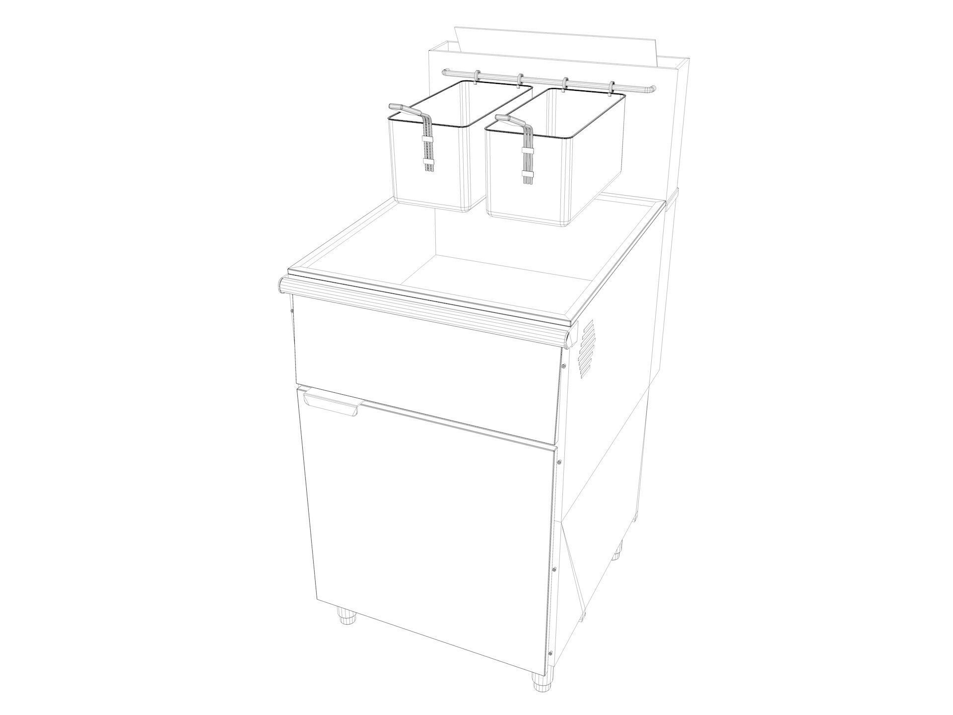 Commercial Kitchen Equipments 2 3D model_11