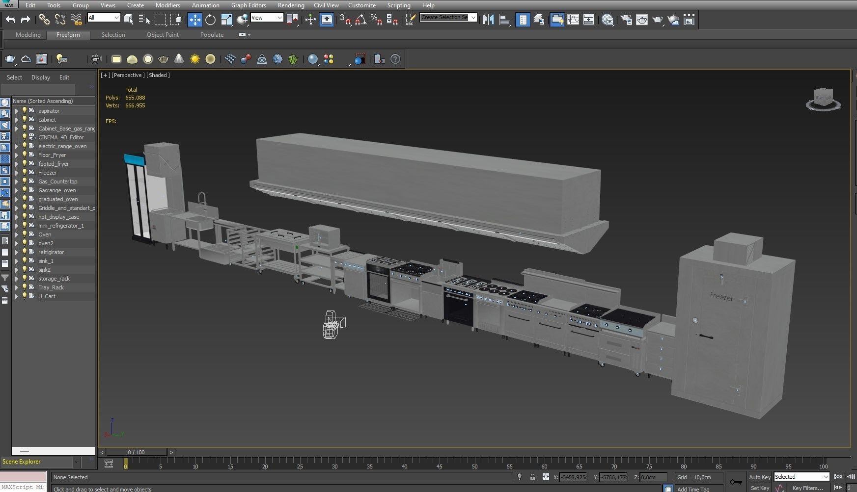 Commercial Kitchen Equipments 2 3D model_48