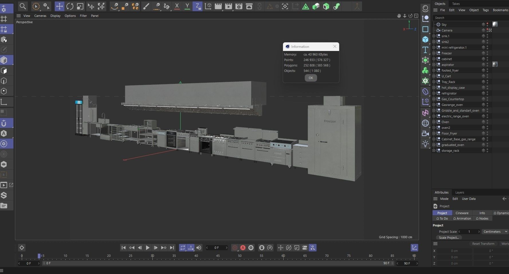 Commercial Kitchen Equipments 2 3D model_46