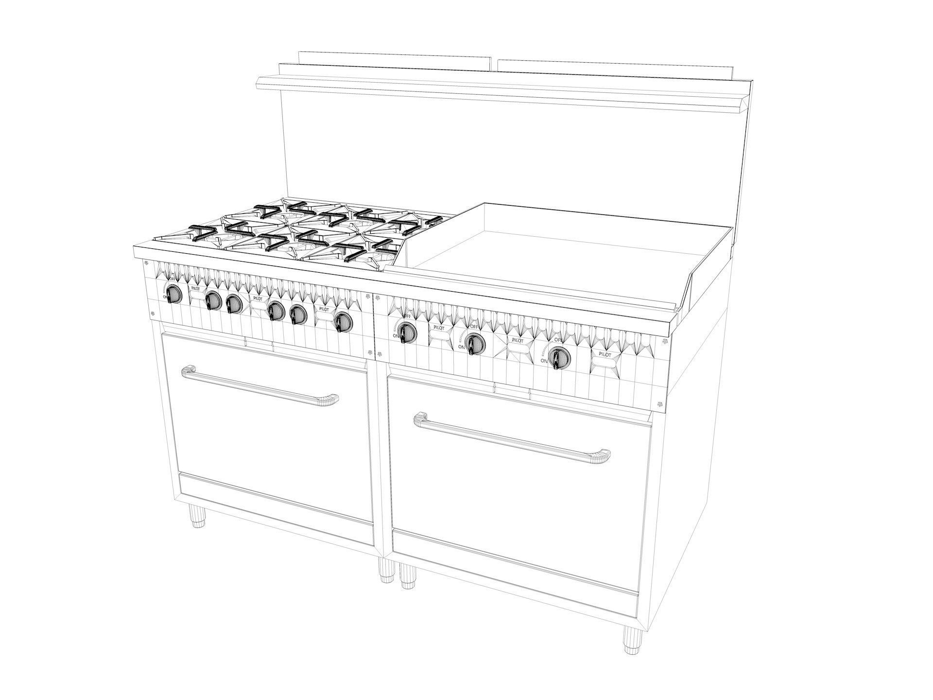 Commercial Kitchen Equipments 2 3D model_25