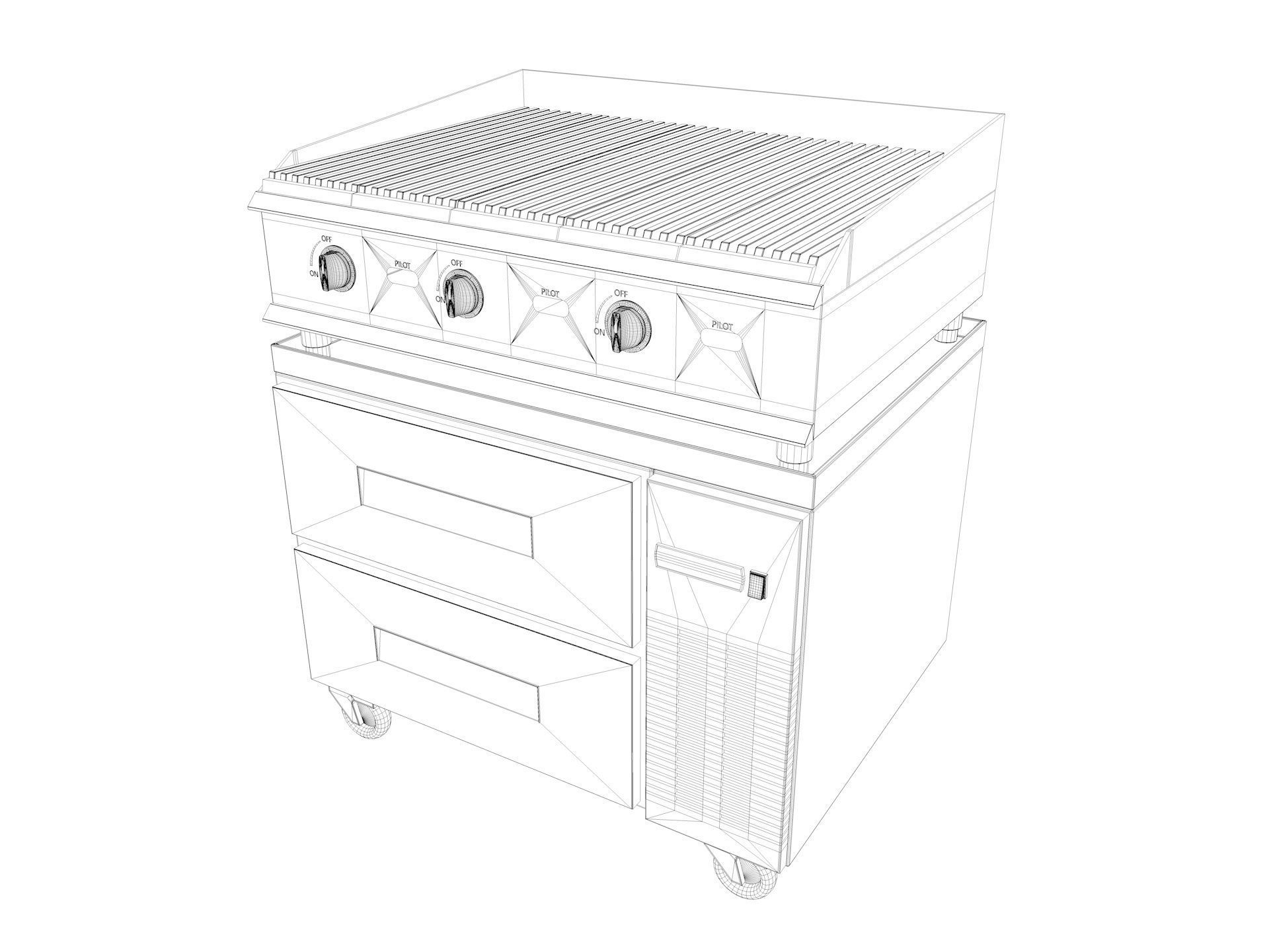 Commercial Kitchen Equipments 2 3D model_19