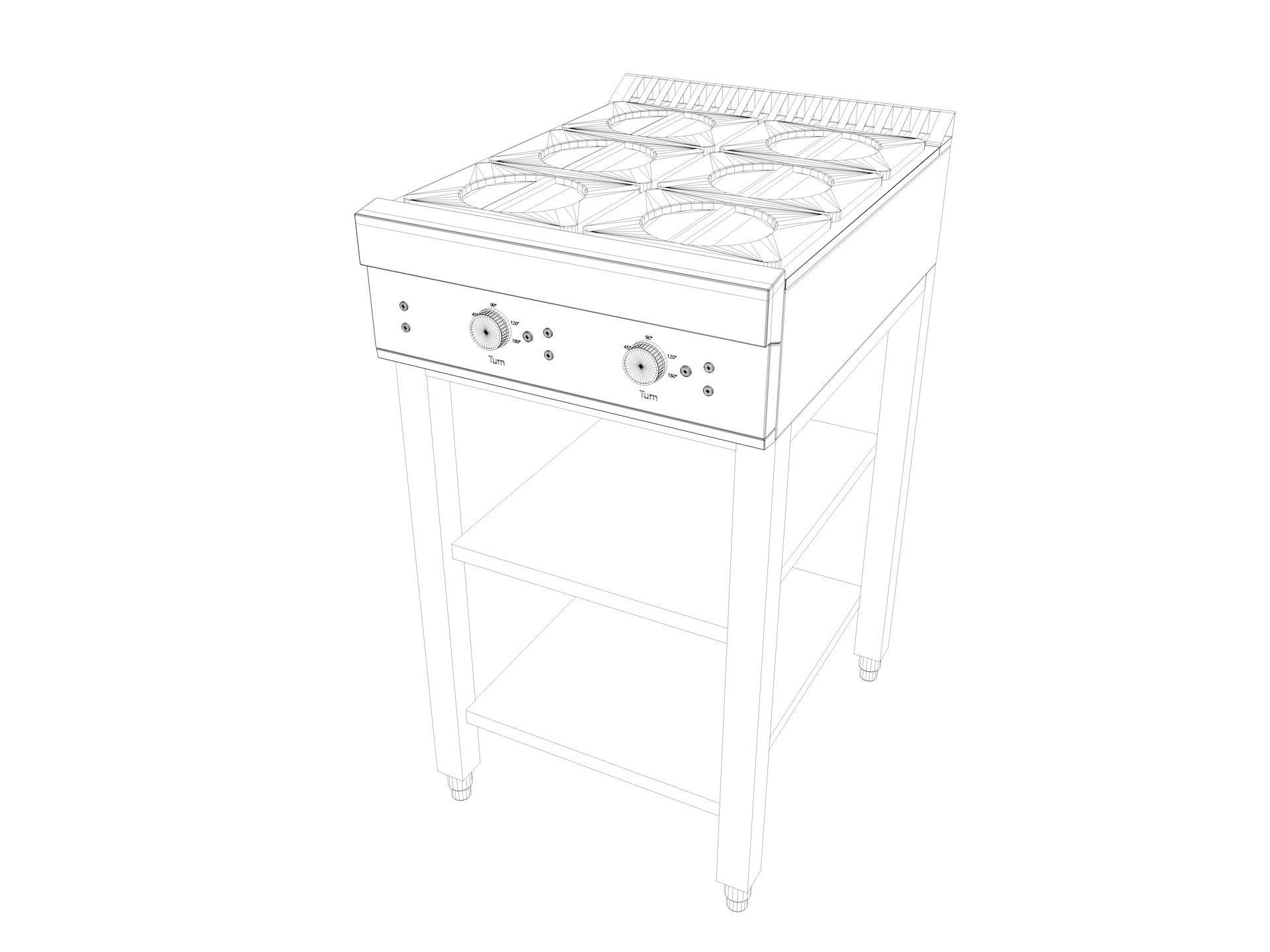 Commercial Kitchen Equipments 2 3D model_39