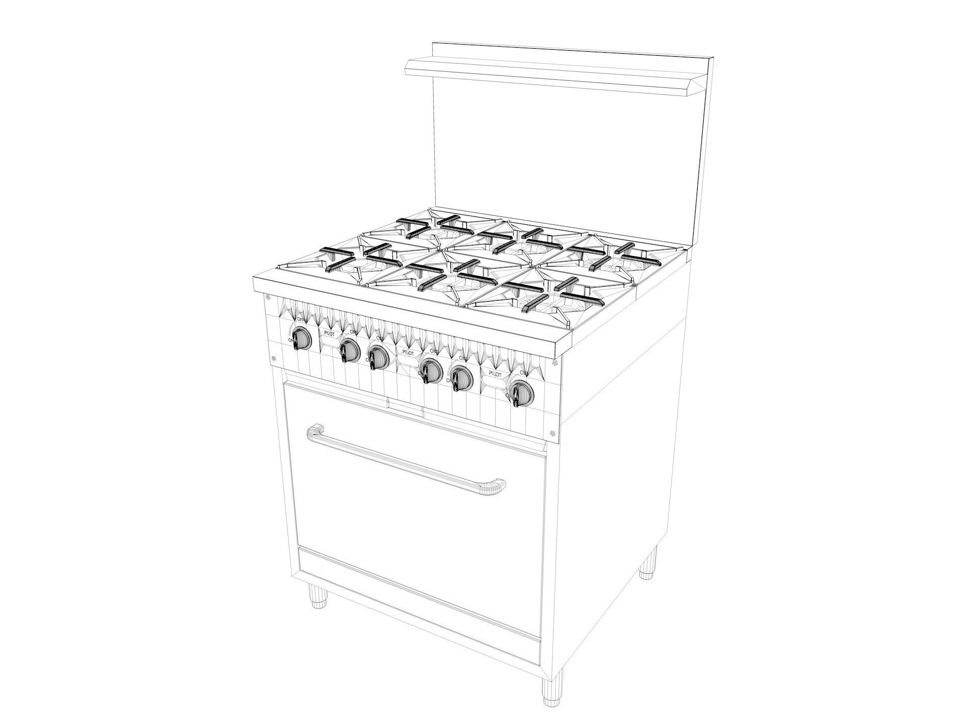 Commercial Kitchen Equipments 2 3D model_15