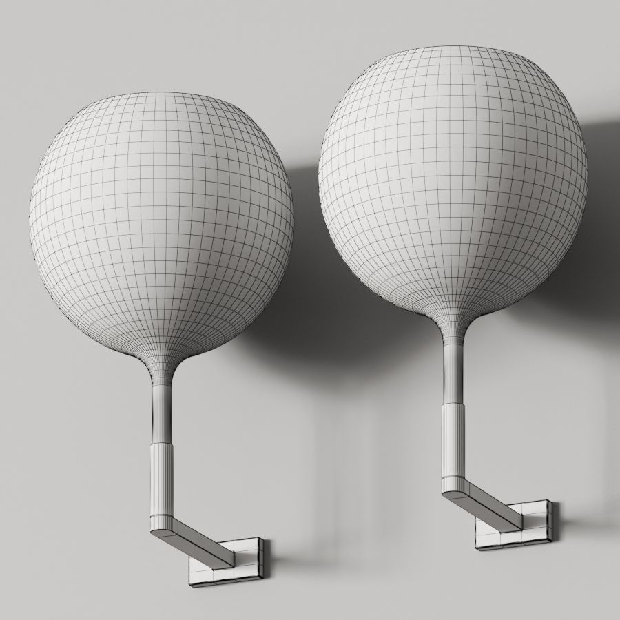 Penta Glo Wall Lamp 3D model_1