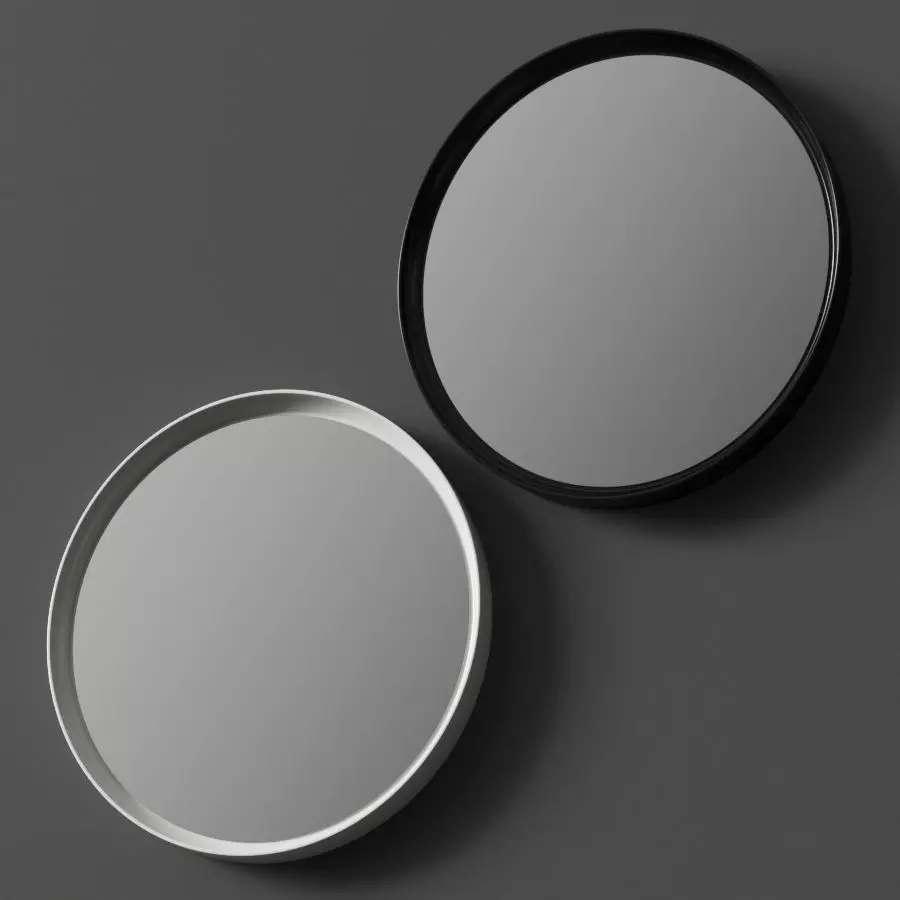 Nic Parentesi Round Mirror 3D model_0