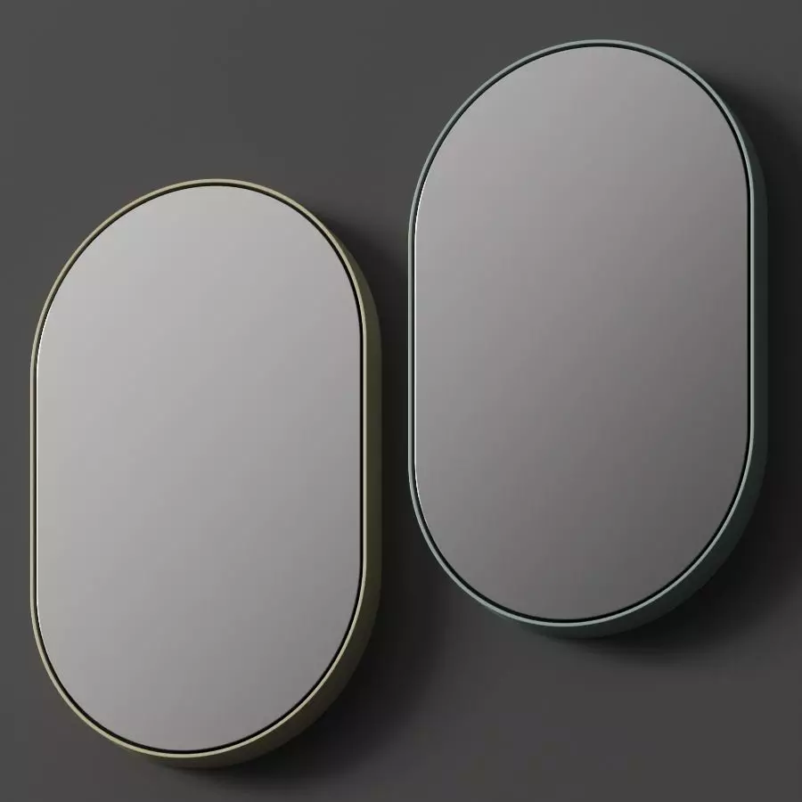 Nic Parentesi Oval Mirror 3D model_0