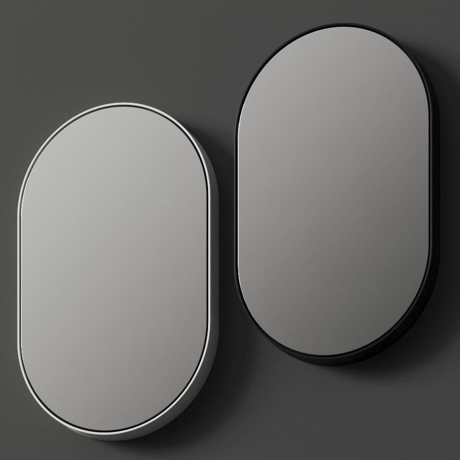 Nic Parentesi Oval Mirror 3D model_1
