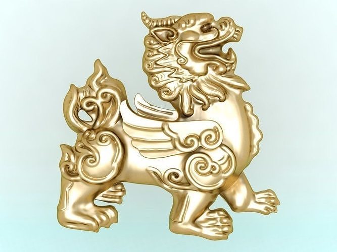 Unicorns for jewelry - Unicorn for the ring - Pixiu for jewelry 3D print model