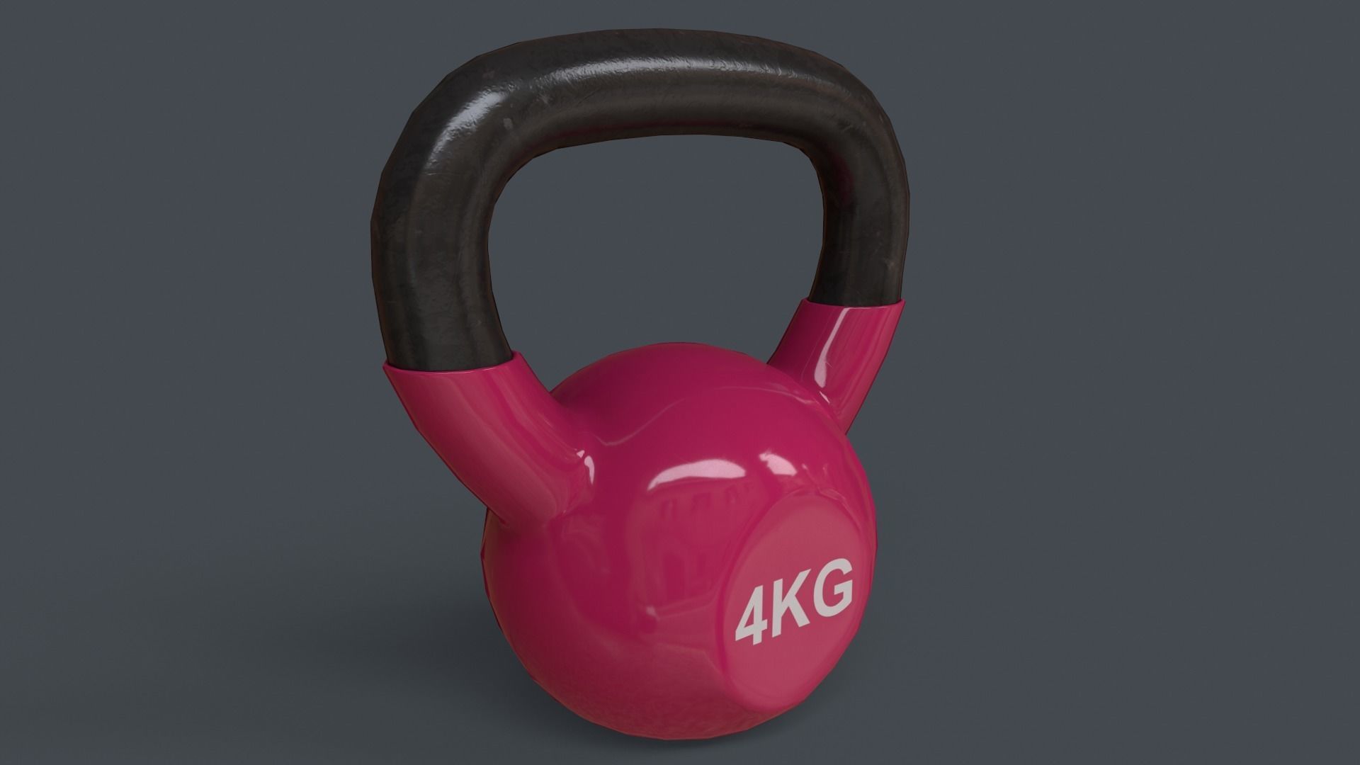 PBR 4-16KG Kettlebell V1 - Multi color Pack  3D Model Collection_25