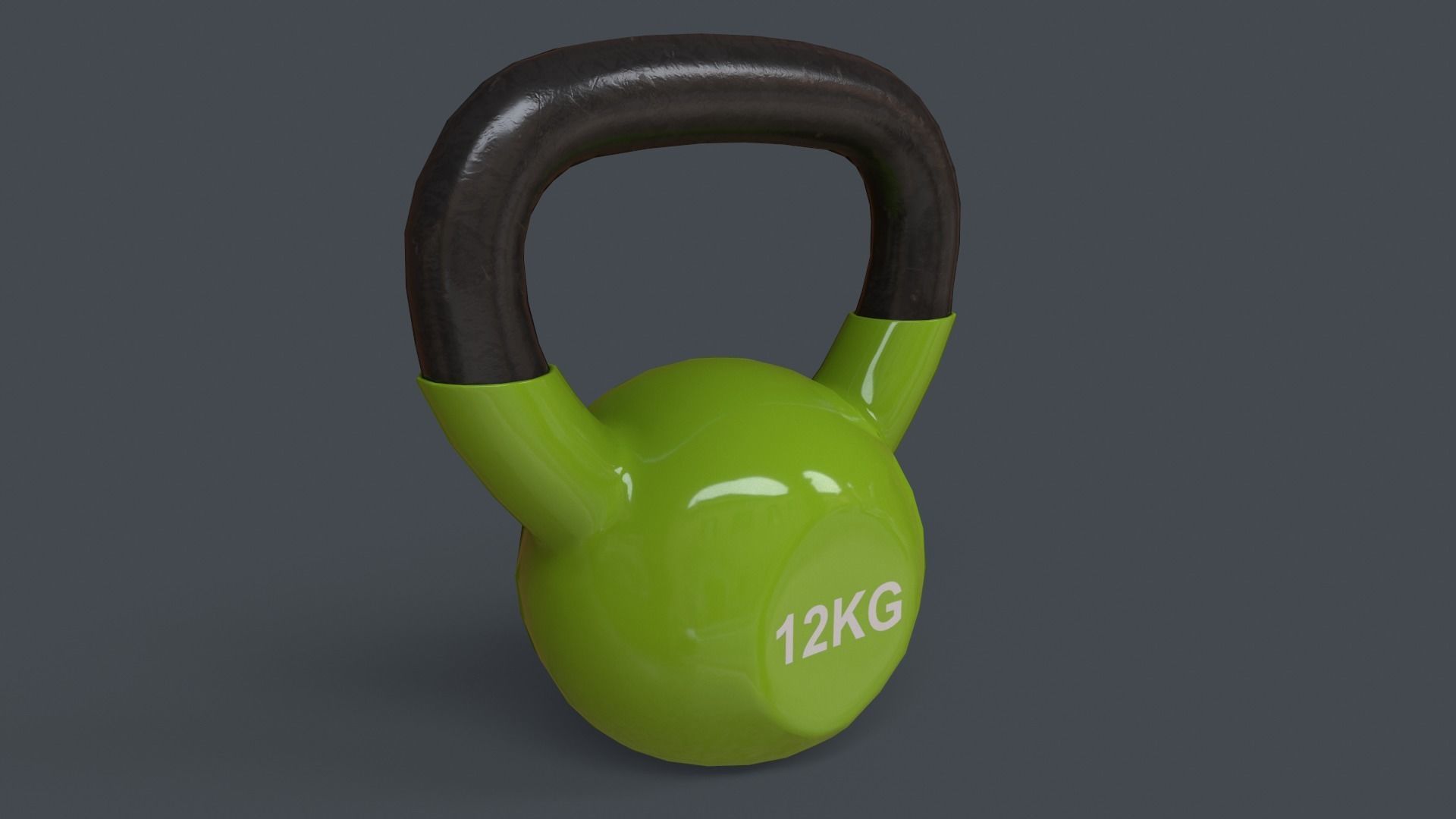 PBR 4-16KG Kettlebell V1 - Multi color Pack  3D Model Collection_54
