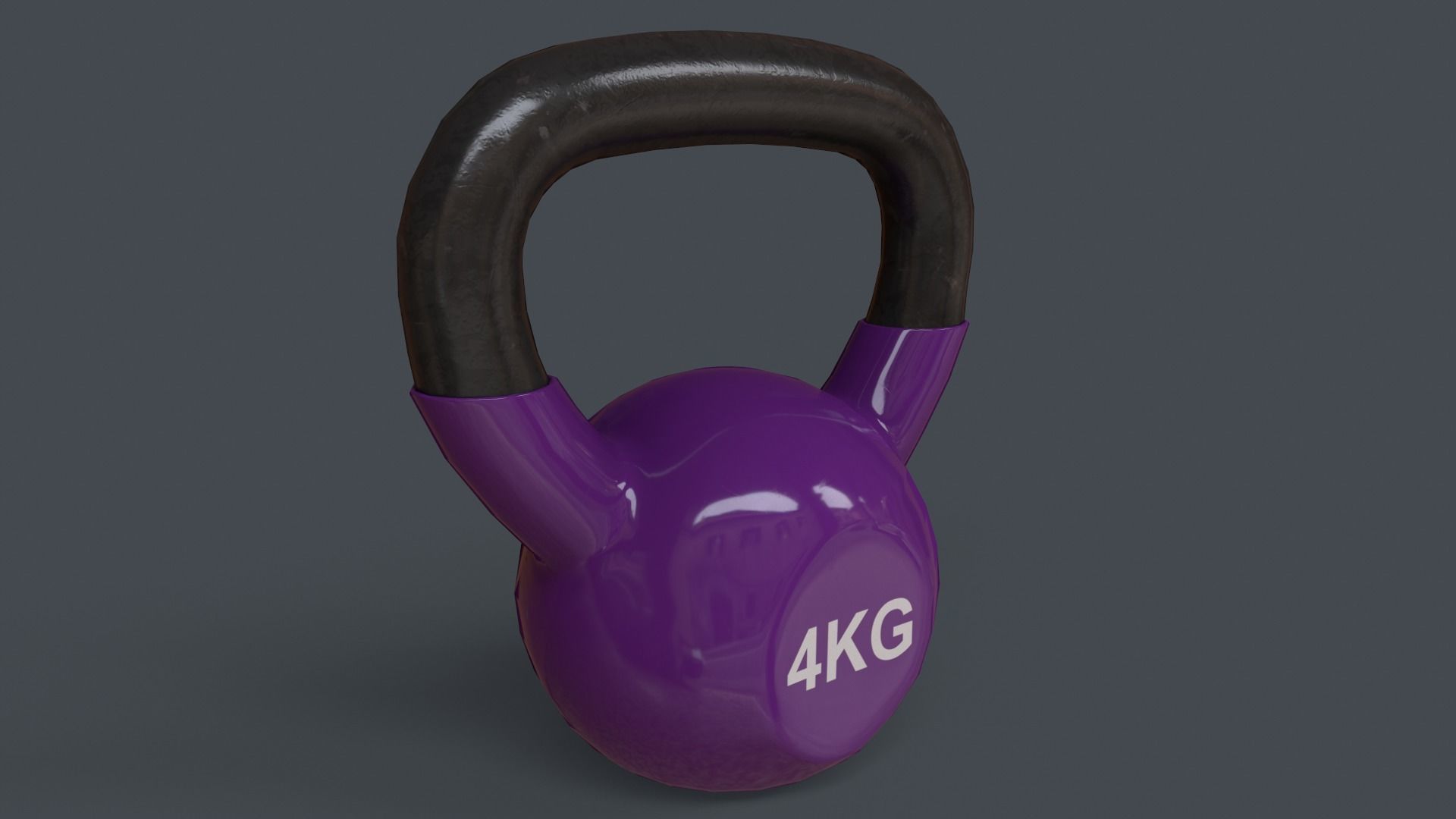 PBR 4-16KG Kettlebell V1 - Multi color Pack  3D Model Collection_30