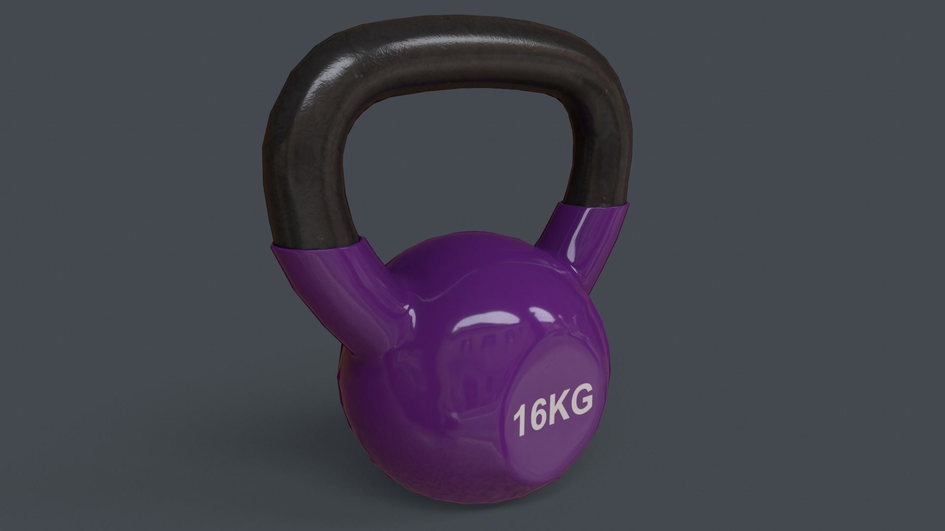 PBR 4-16KG Kettlebell V1 - Multi color Pack  3D Model Collection_85