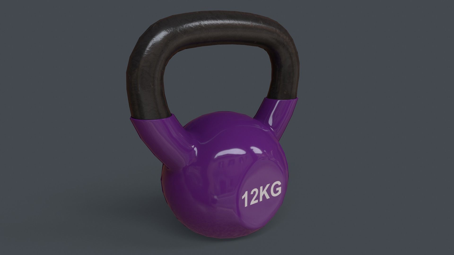 PBR 4-16KG Kettlebell V1 - Multi color Pack  3D Model Collection_57