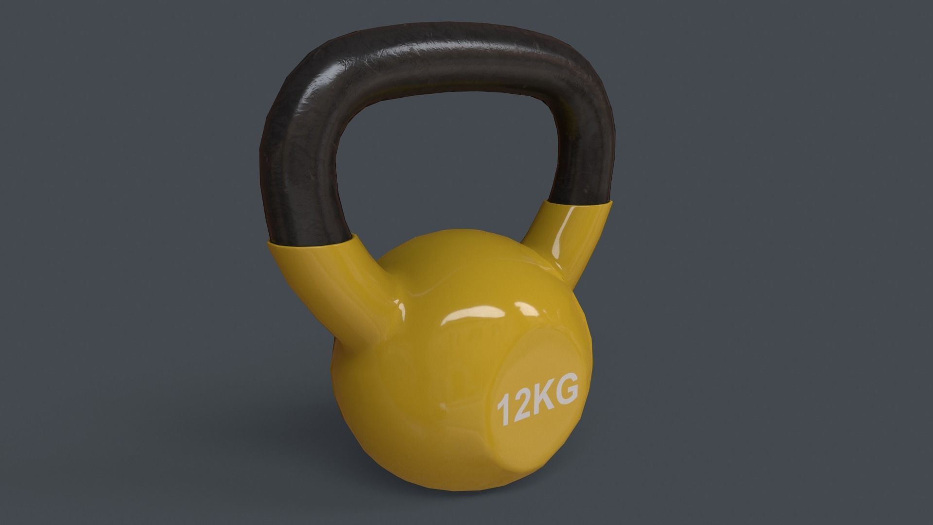 PBR 4-16KG Kettlebell V1 - Multi color Pack  3D Model Collection_59