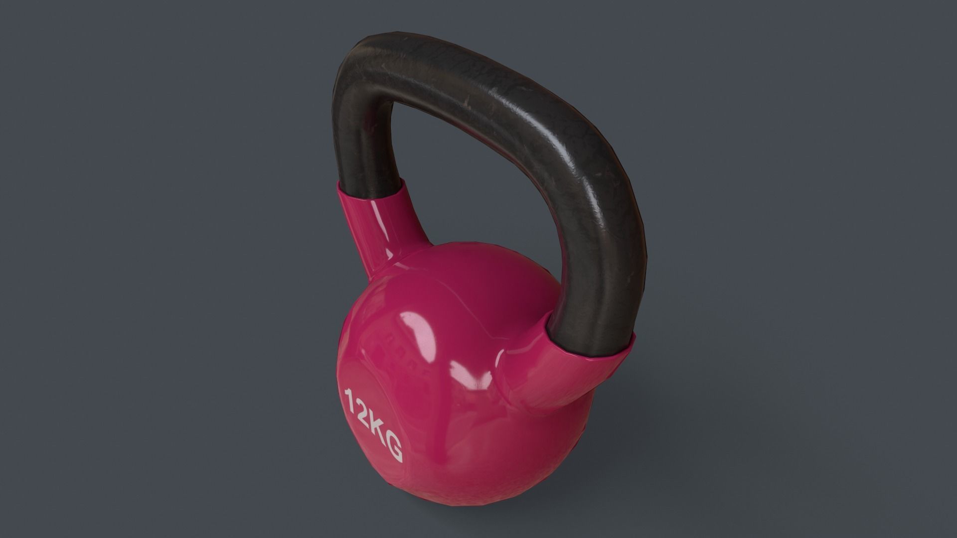 PBR 4-16KG Kettlebell V1 - Multi color Pack  3D Model Collection_77