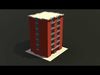 apartment building  Free low-poly 3D model_1