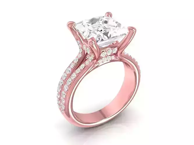 Luxury Diamond Solitaire Engagement Ring for Women  2367