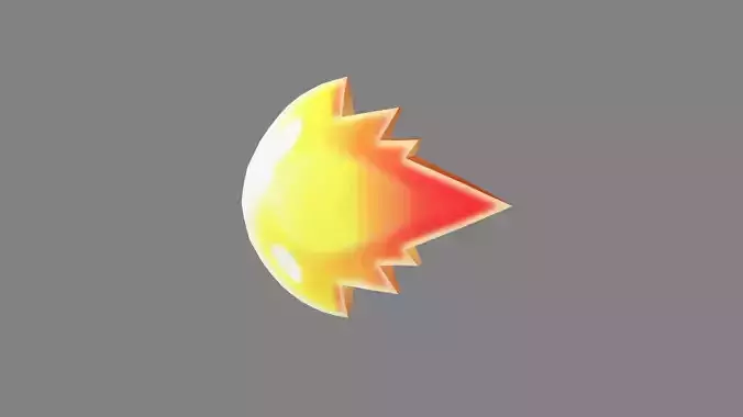 Cartoon Game Skill Icon - Fire Bomb - Flame Element