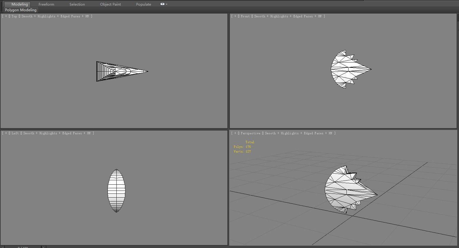 Cartoon Game Skill Icon - Fire Bomb - Flame Element Low-poly 3D model_5