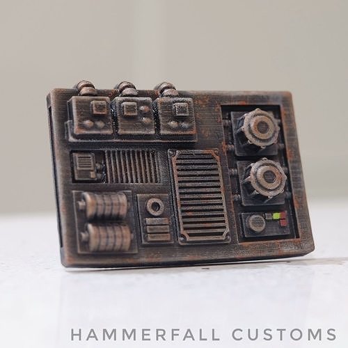 Star Wars random wall greeeble circuit board 3D print model