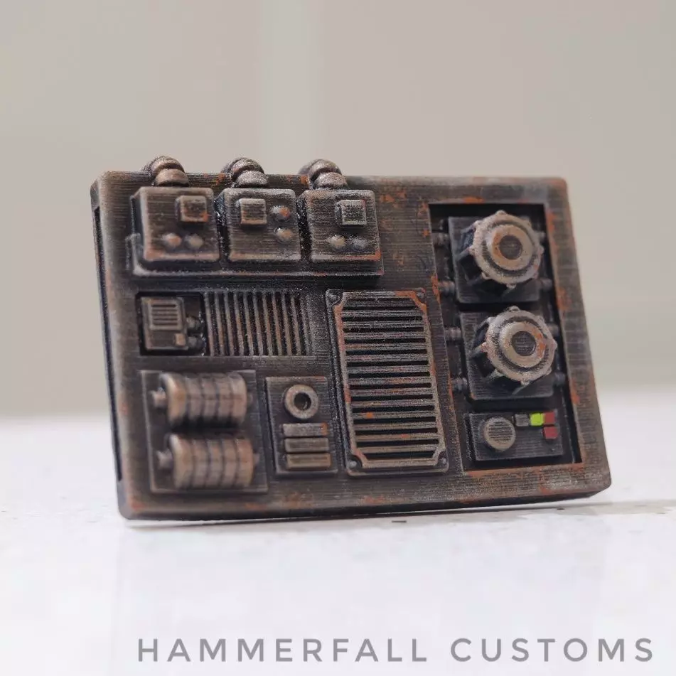 Star Wars random wall greeeble circuit board 3D print model_0