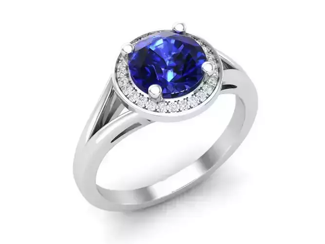 Round diamond jewelry ring for woman