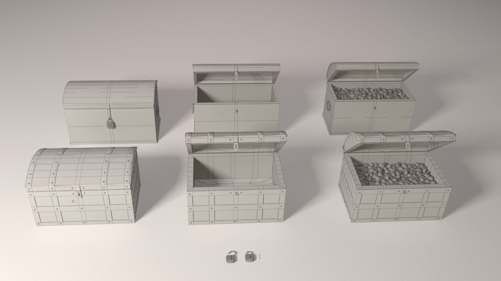 Pirate accessories 3D Model Collection_29