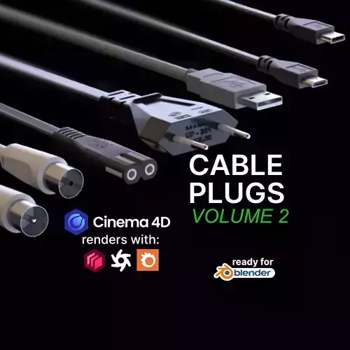 Cable Plugs Volume 2 3D model