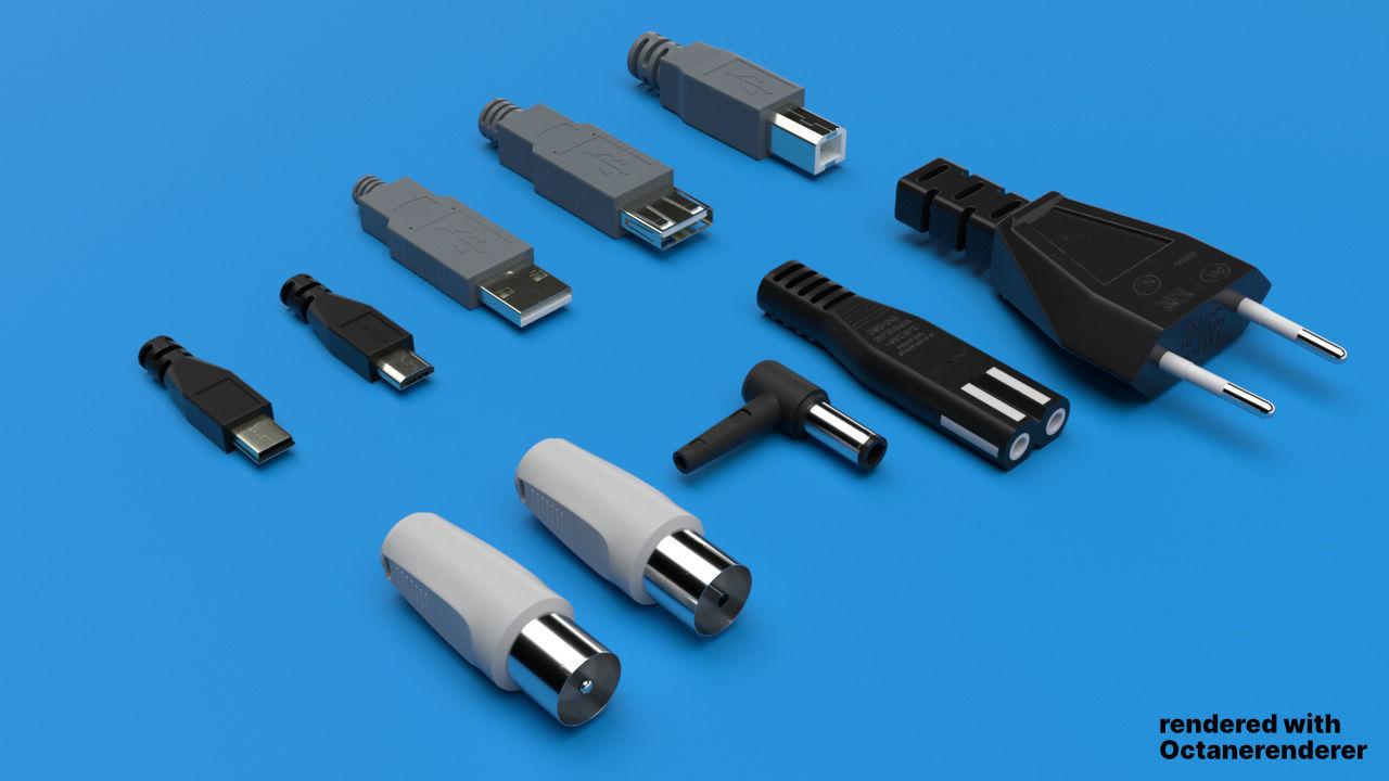 Cable Plugs Volume 2 3D model_16
