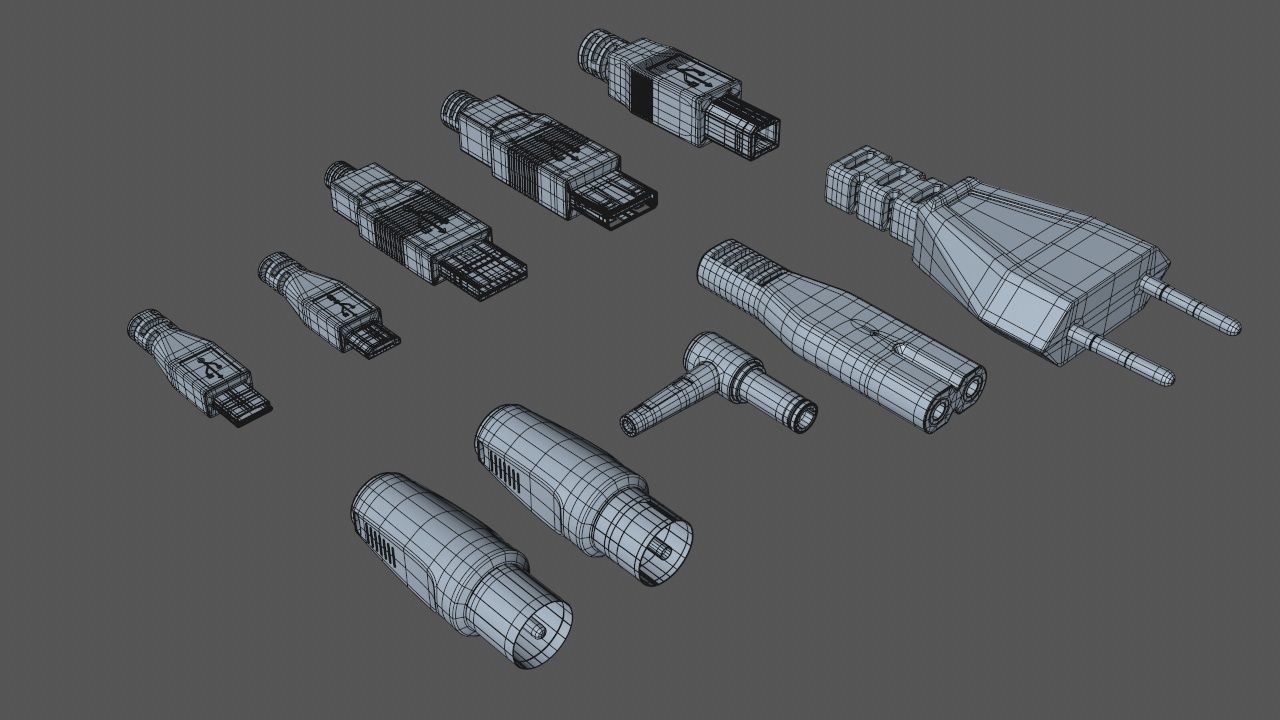 Cable Plugs Volume 2 3D model_12