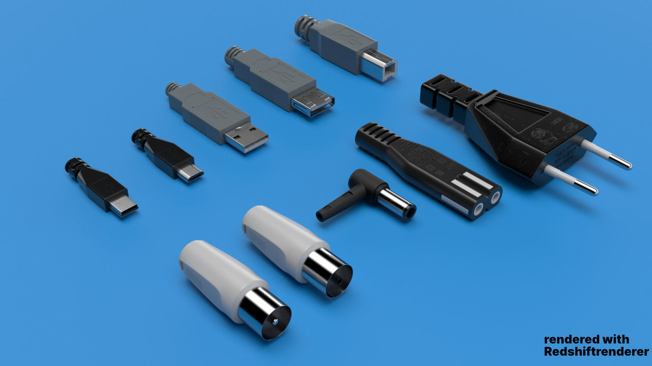 Cable Plugs Volume 2 3D model_15