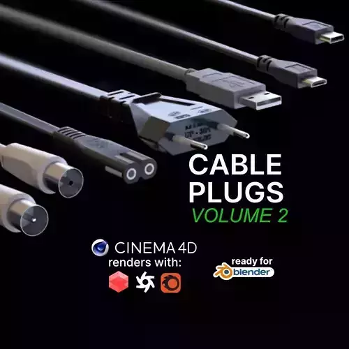 Cable Plugs Volume 2 3D model