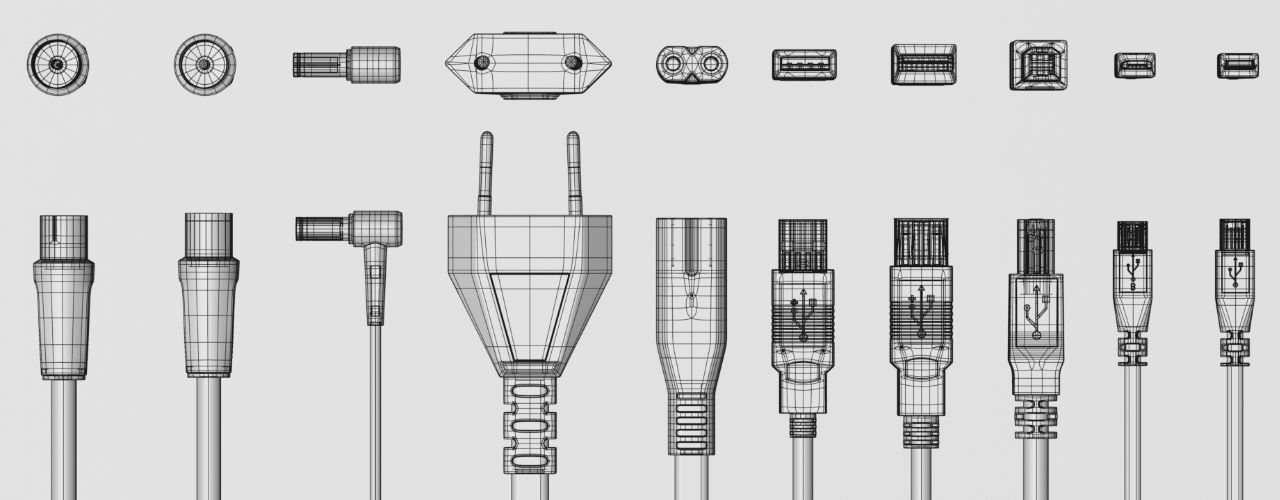 Cable Plugs Volume 2 3D model_10