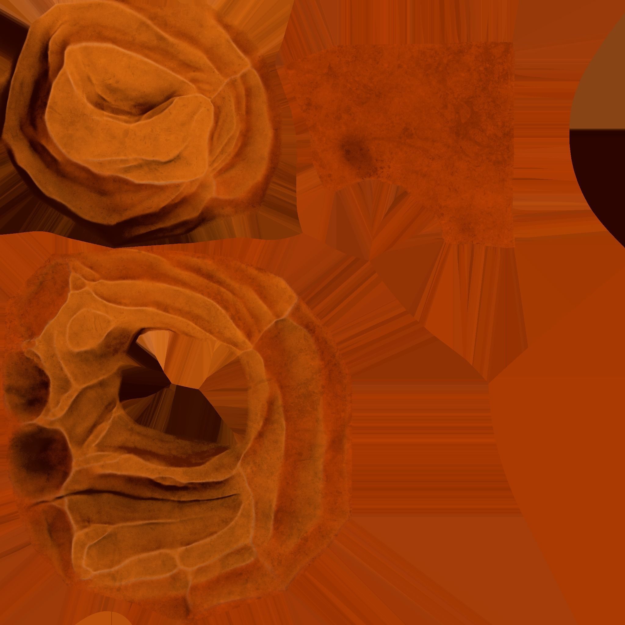 DesertStone LowPoly rock in desert 3D model_8