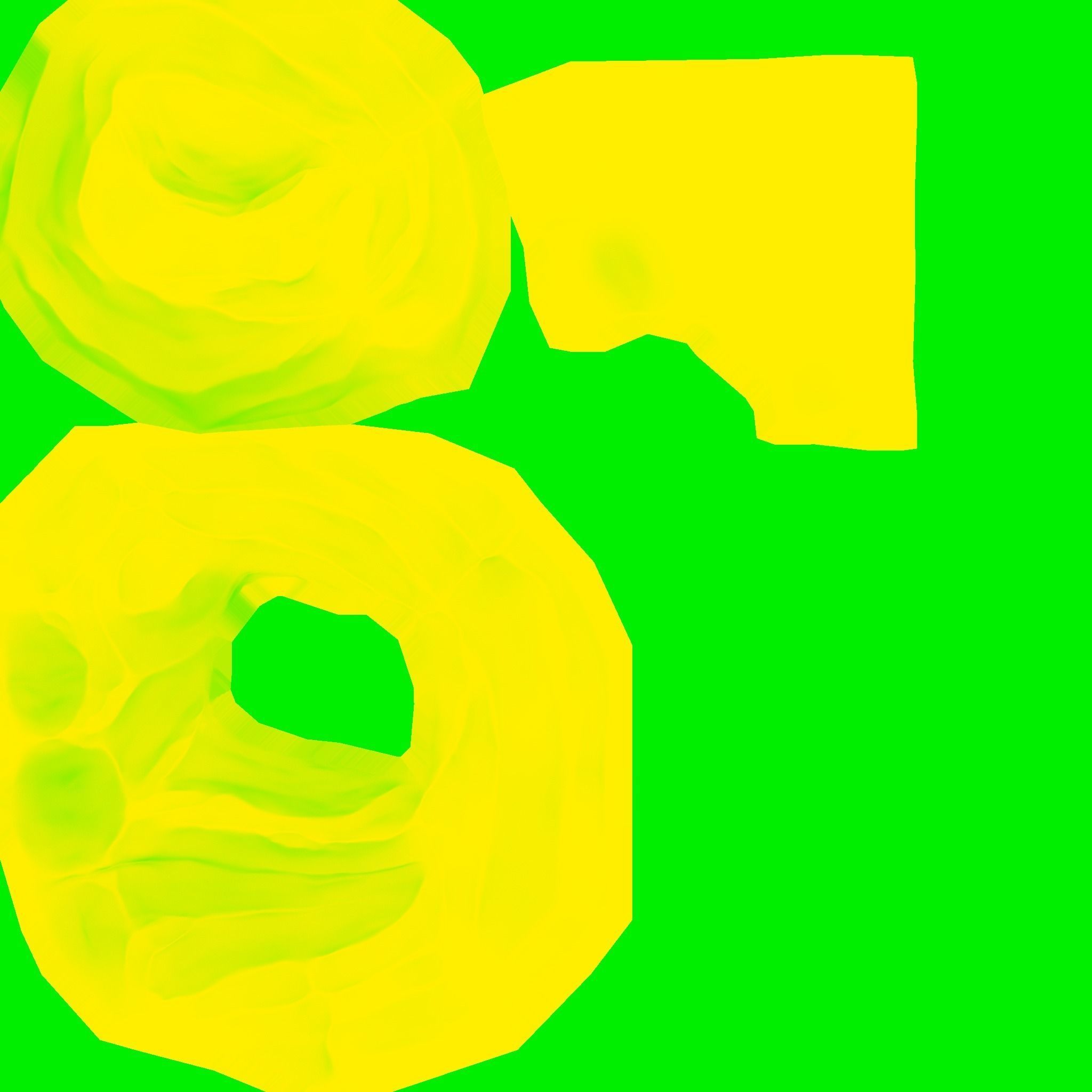 DesertStone LowPoly rock in desert 3D model_5