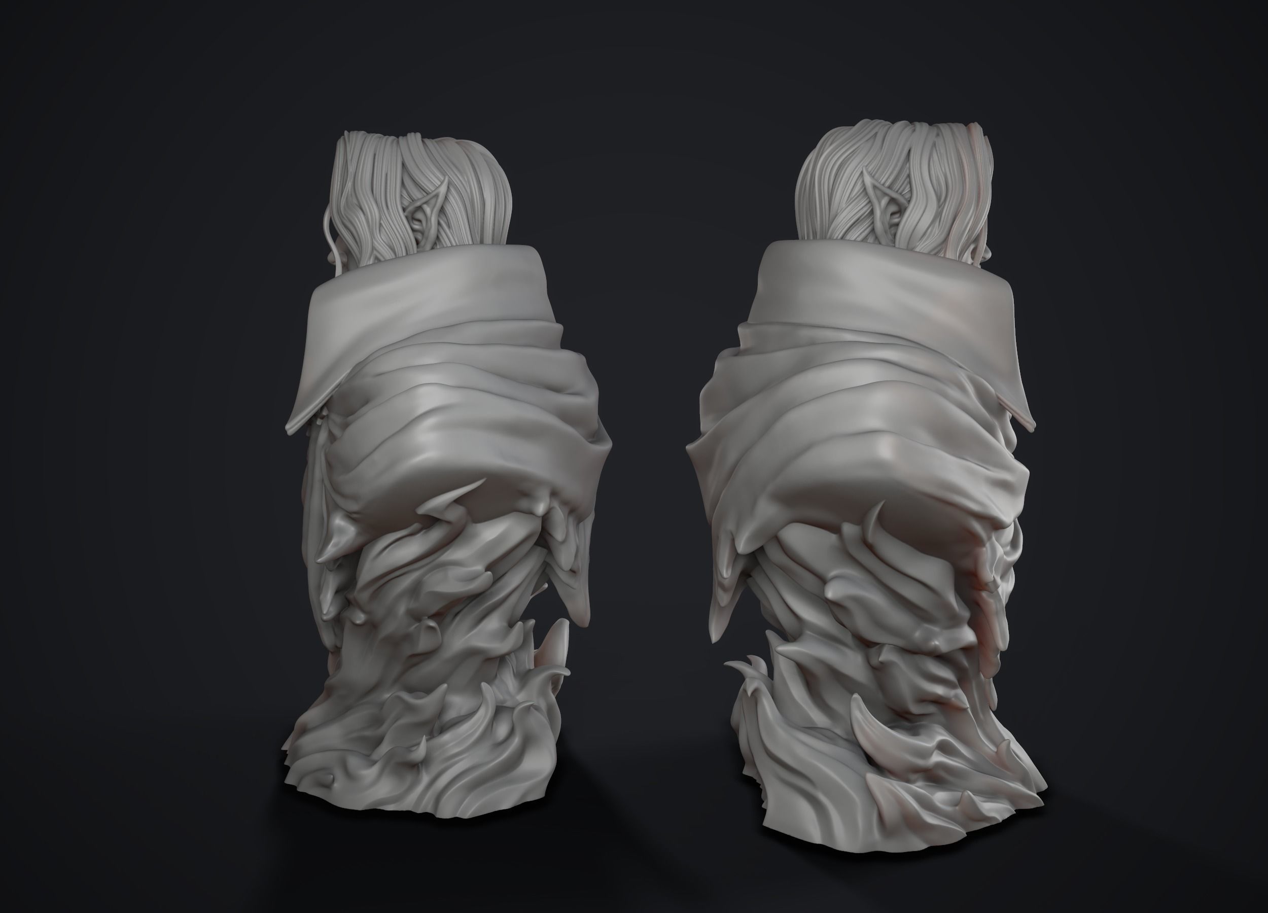 Dracula Castle vania bust 3D print model_2