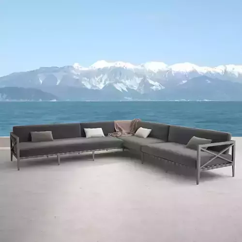 Restoration Hardware Mustique Corner Sofa