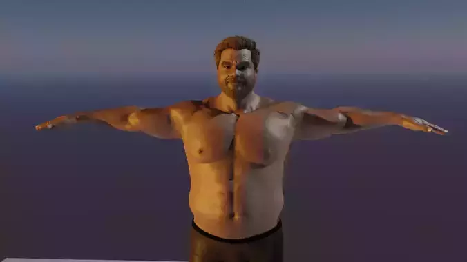 Asian Man Base model 3D model