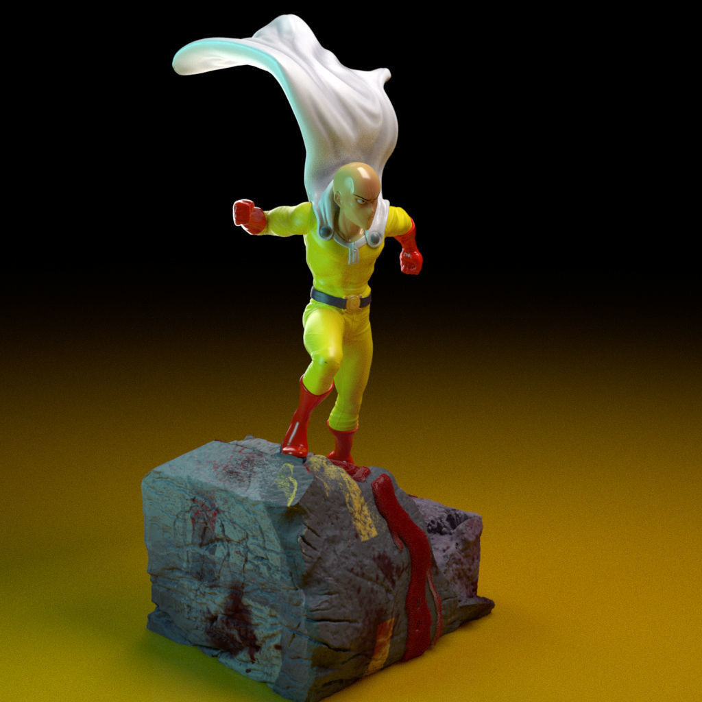 Saitama-One Punch-Man -35Cm 3D print model_3