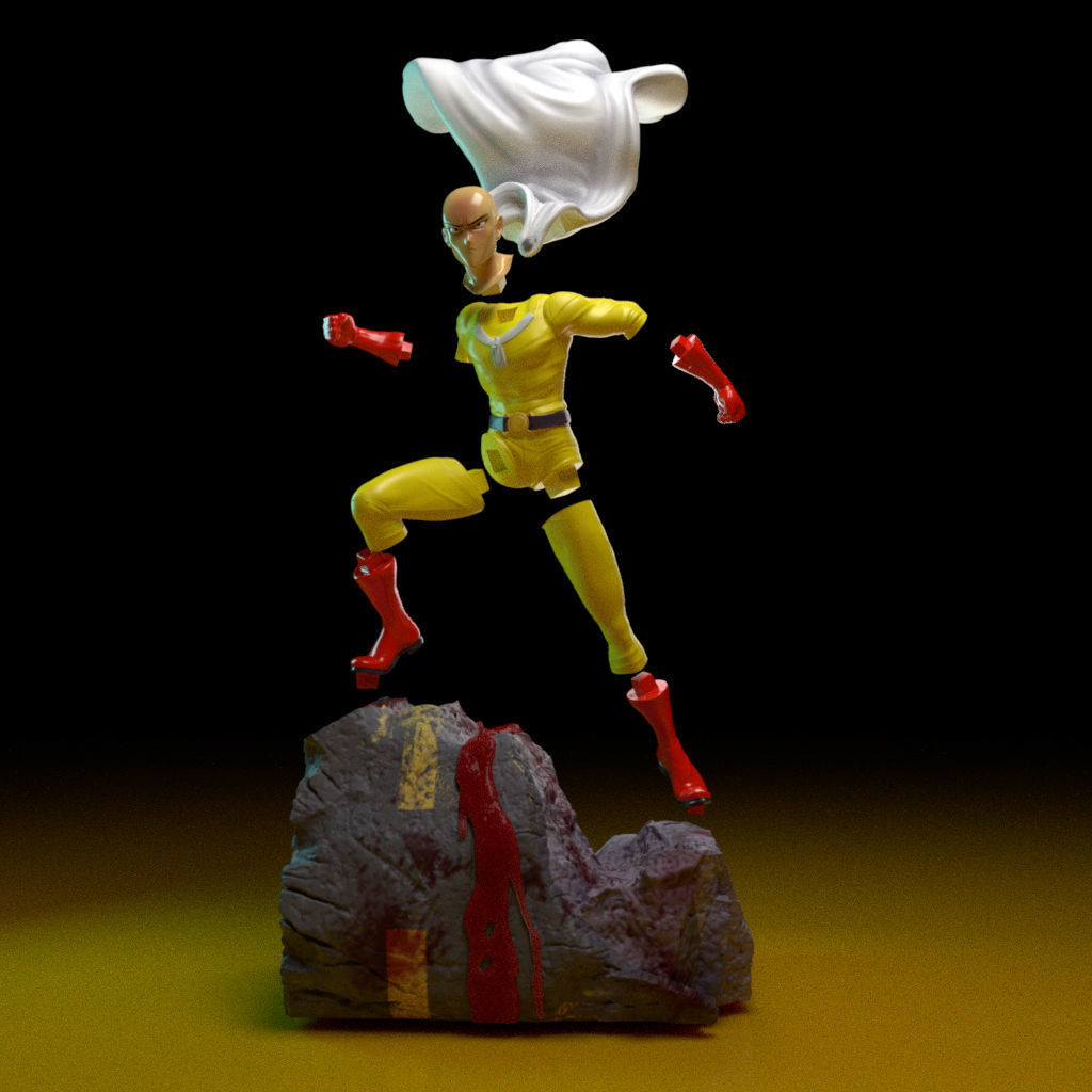 Saitama-One Punch-Man -35Cm 3D print model_2