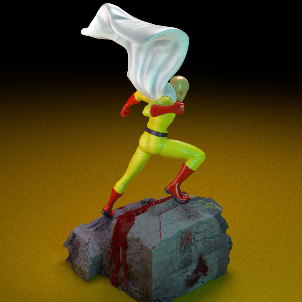 Saitama-One Punch-Man -35Cm 3D print model_5