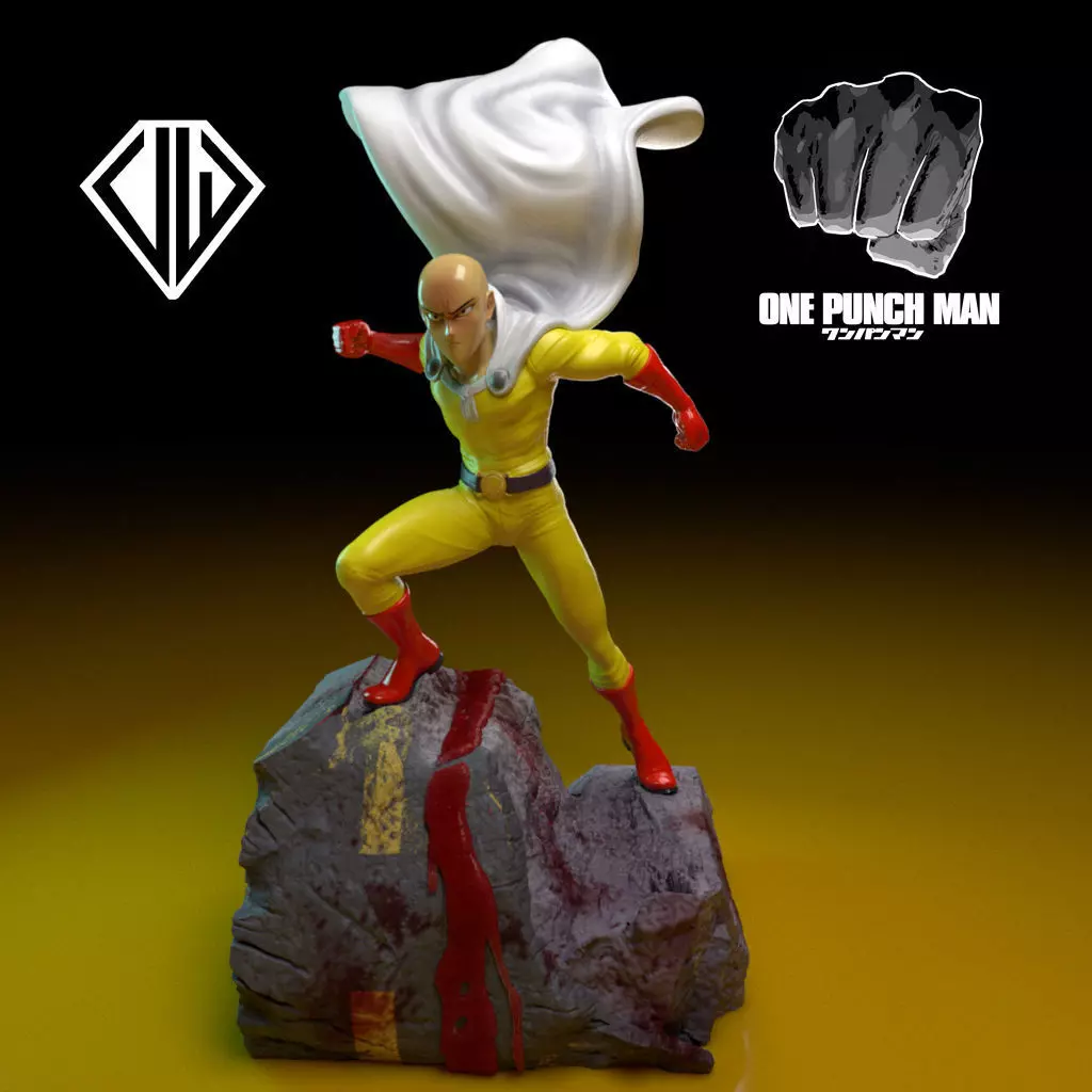 Saitama-One Punch-Man -35Cm 3D print model_0