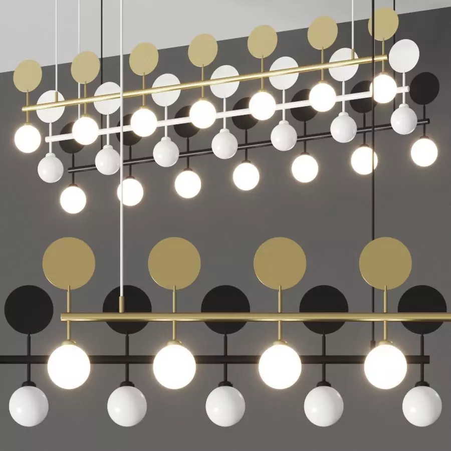 Row Pendant Lamp by Atelier Areti 3D model_0